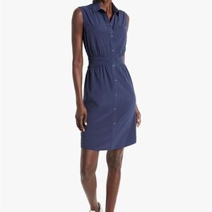 NIC+ZOE Midnight Blue Sleeveless Midi Dress